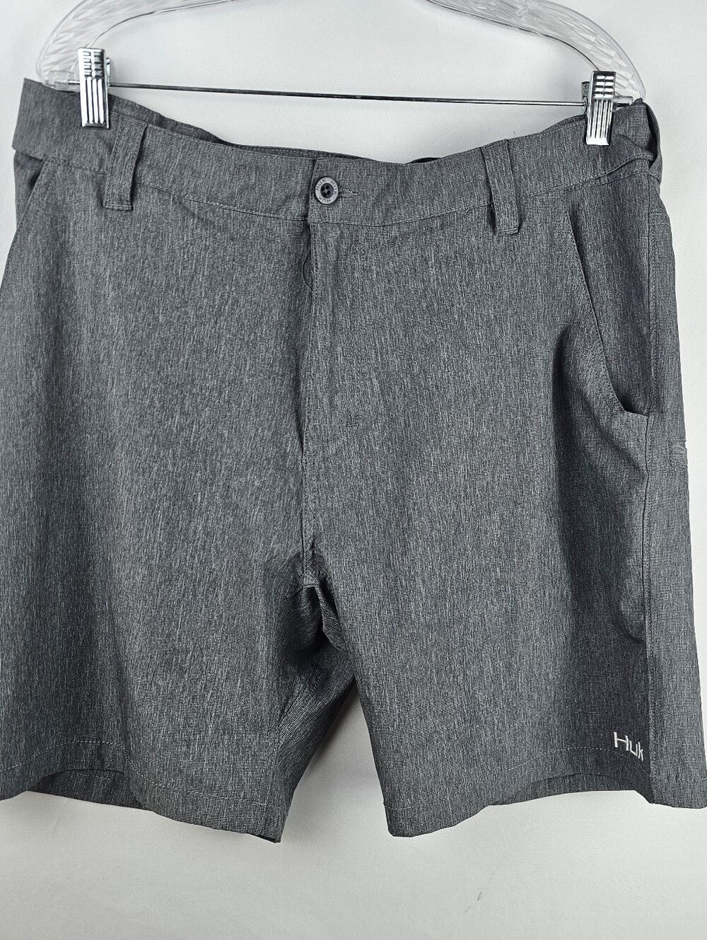 Huk Performance Fishing Chino Shorts Men's Xl Grey Gorpcore Outdoors Activewear